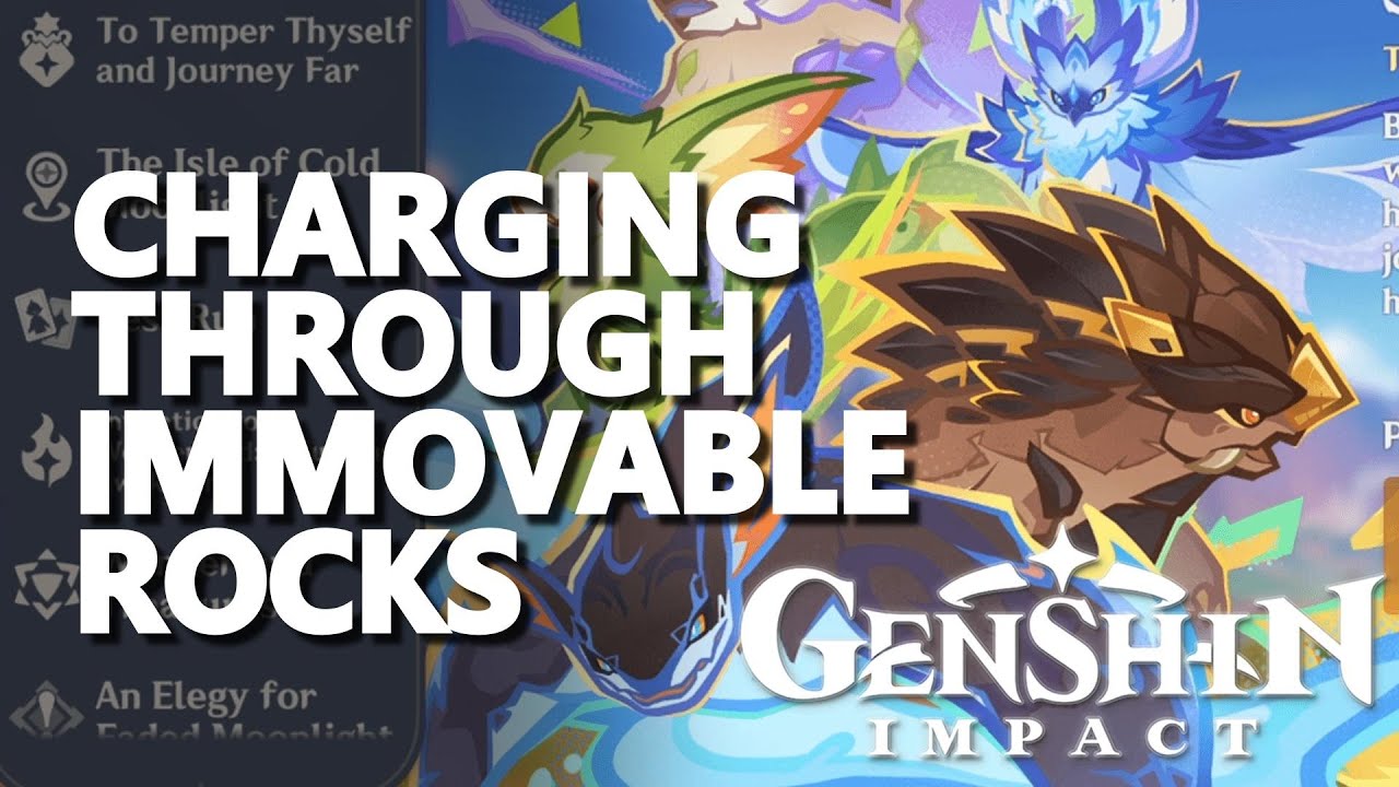 Charging Through Immovable Rocks EVENT Genshin Impact - YouTube