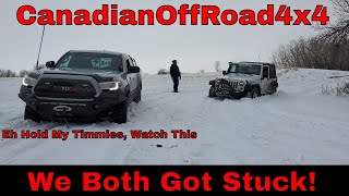 Canadian OffRoad 4x4 - 3rd Gen Toyota Tacoma & Jeep Wrangler JK Both Got Stuck! - Lake Diefenbaker by CanadianOffroad4x4 446 views 3 years ago 22 minutes