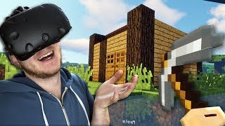 МОЙ ПЕРВЫЙ ДОМ В МАЙНКРАФТЕ В ВИРТУАЛЬНОЙ РЕАЛЬНОСТИ! - Minecraft VR - HTC Vive ВР