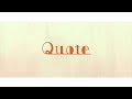 須田景凪 1st Album「Quote」クロスフェード