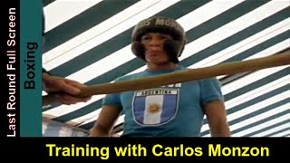 Boxing Training with the Stars: Boxer Carlos Monzon Workout Session in Widescreen Color