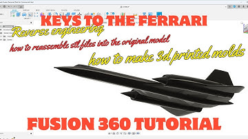 Reverse engineer mesh files to reconstruct an airplane model and make 3D printable molds from it.