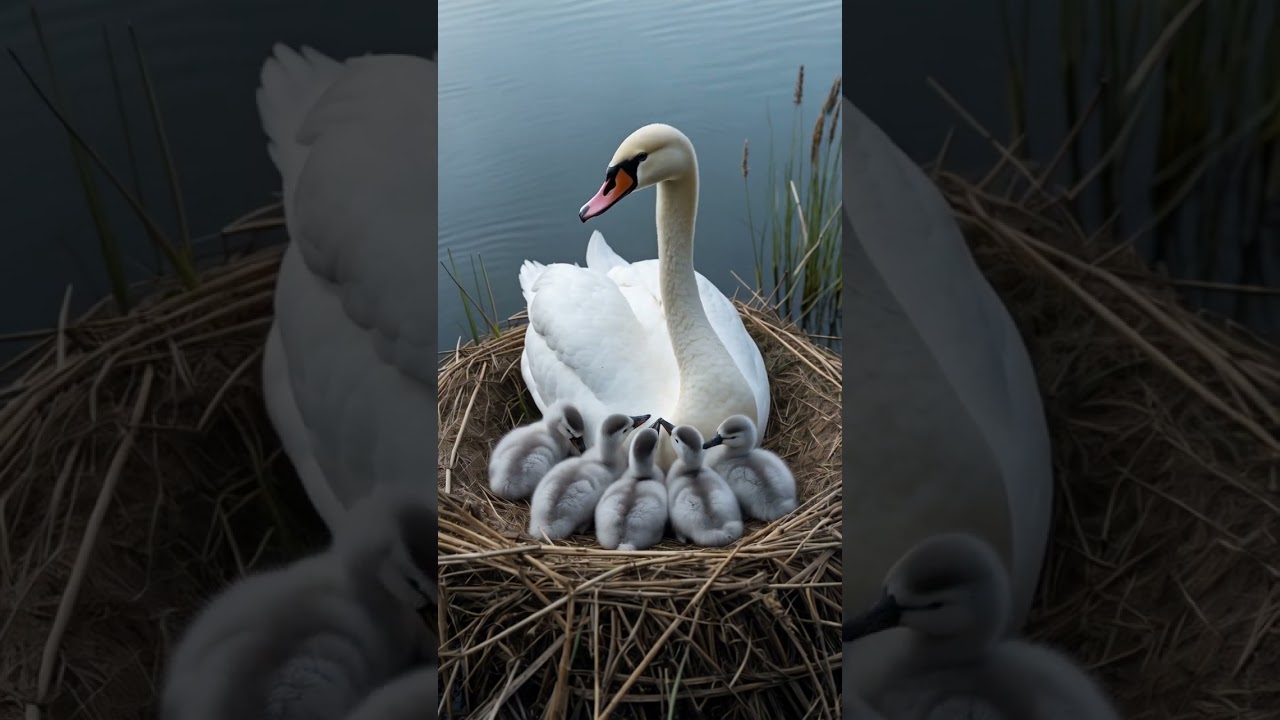 Whooper Swan Nest: A Breathing Ring by the Lake 