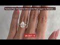 Fashion Pear Shaped 3ct Moissanite Ring Copper for Woman Hi... â€” Top Pick 2026 | Unbeatable Price!