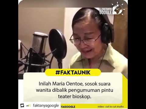 Ini Dia Sosok Suara Wanita Di Balik Pengumuman Pintu Teater Bioskop Ibu Maria Oentoe Youtube<script async src=