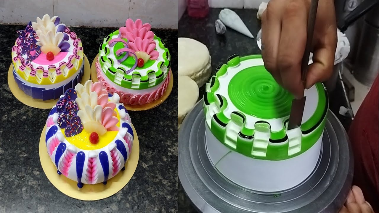 Top Amzing Counter Cake Design Gel Cake Design By Karan Cake Master