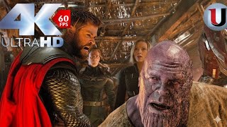 Thor Kills Thanos Scene (Hindi)| Avengers Endgame | 4K