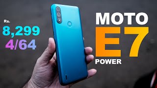 Moto E7 Power Unboxing - 5000 mAh battery, budget price Rs. 8,299 4GB/64GB