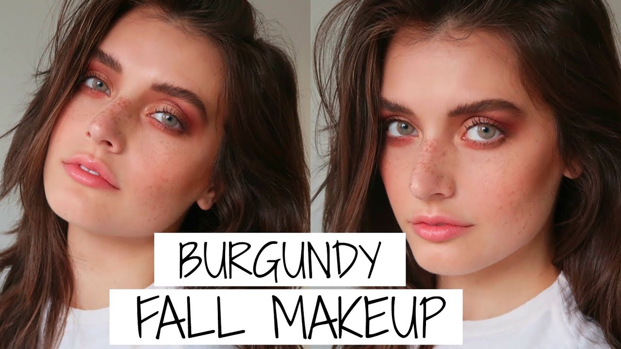 Warm Burgundy Fall Makeup Tutorial Jessica Clements YouTube