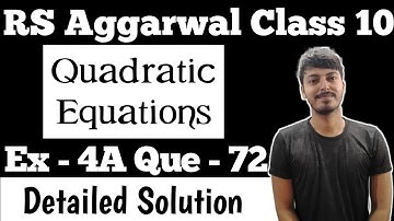 4^(x+1) + 4^(1-x) = 10 | RS Aggarwal Class 10 Ex 4A Q 72 | VMS Manpreet Singh @ScienceWithVMS