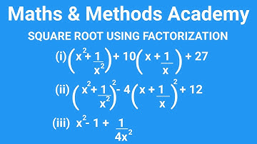 How to Find the Square Root of Algebraic Expressions using Factorization |Square Root of Polynomials