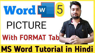 MS word 2019 - Insert Menu In Hindi | With New Features | insert Picture With Format Picture Tab
