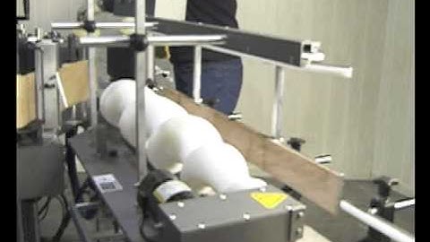 Model 1000 PS Labeler with Gallon Orienter Infeed