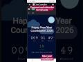 happy new year countdown using html css js#coding#shortfeed#lovecoding #codelife#codingblog#devlife