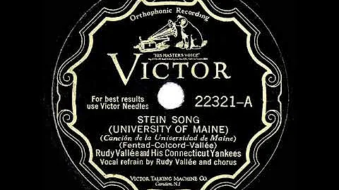 1930 HITS ARCHIVE: Stein Song - Rudy Vallee