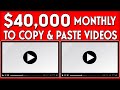 Copy & Paste Videos and Earn $500 to $1,000 Per Day - FULL TRAINING (Make Money Online)