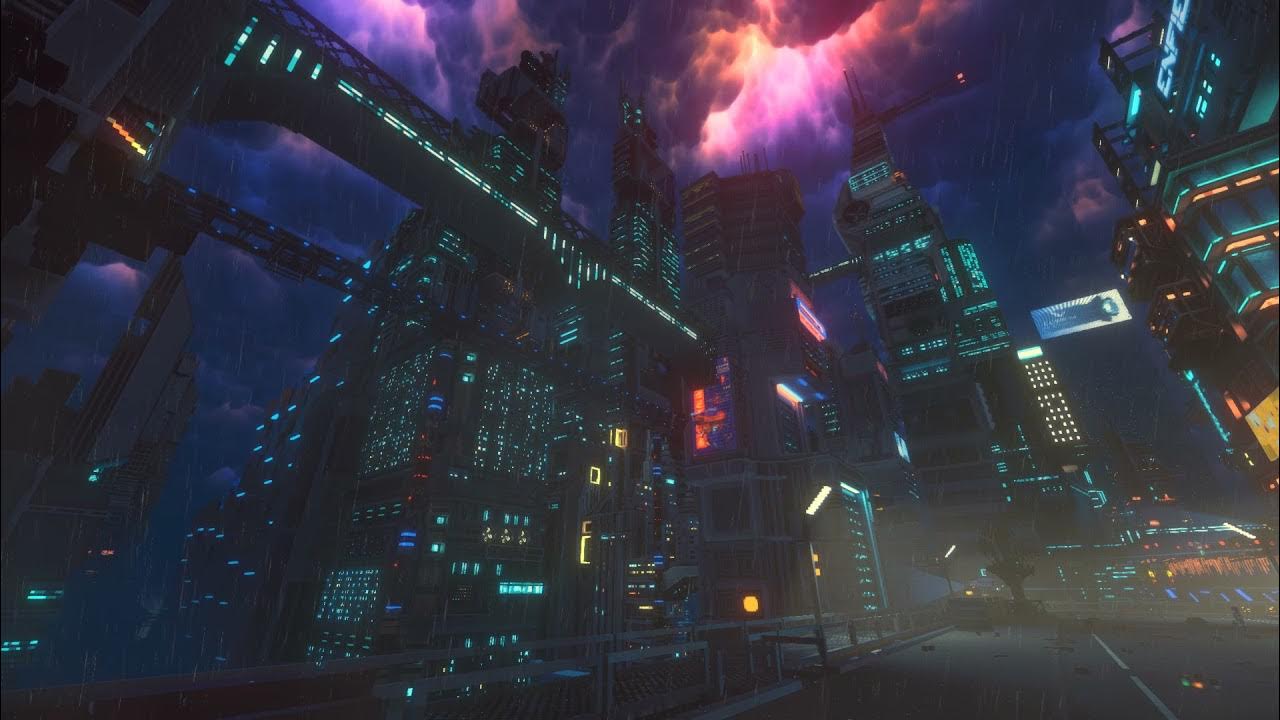 Steam Workshop::Animated Cyberpunk Night City 4K - No rain version