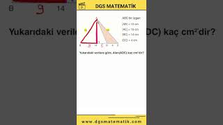 #shorts DGS Matematik  Soru Çözümleri Soru 006 #dgsmatematik #dgs #dgsgeometri