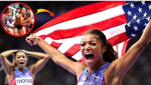 Gabby Thomas Wins Gold in Women's 200m Final at Paris Olympics | USA Proud Moment!"