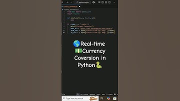 🌍real time currency conversion in #python💱🚀 #programming #coding #shorts #currencyconverter