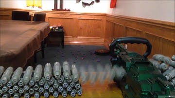 Normal VS Longest Modified Nerf Vulcan Chain Ever in Mod Blaster