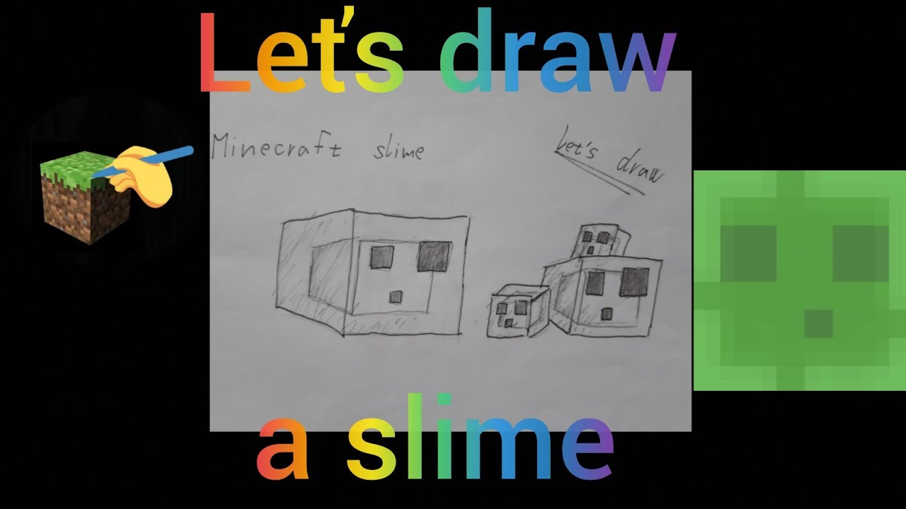 I drew a slime :) : r/Minecraft