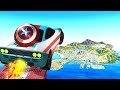Jumping MARVEL CARS Across GTA 5! (Impossible!)