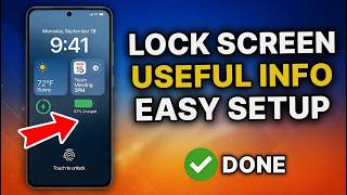 📱 How To Show Useful Info on Lock Screen (Easy Setup)