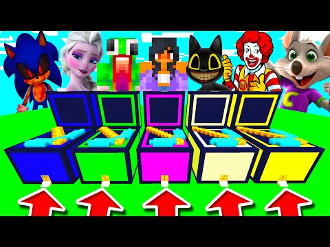 Minecraft PE : DO NOT CHOOSE THE WRONG CHEST! (Sonic.EXE, Elsa, Aphmau, Unspeakable & MORE)