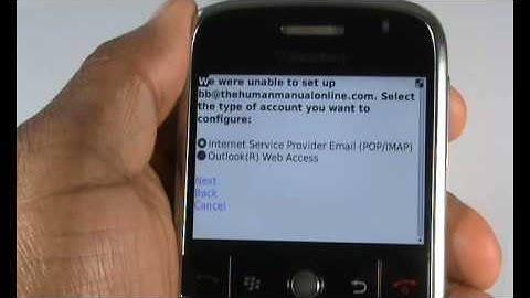 Email Setup on your BlackBerry Bold | BlackBerry Tutorials.co.uk