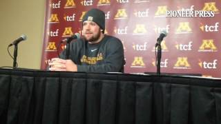 Video: #Gophers QB Mitch Leidner talks about seeing his former coach Jerry Kill on the sideline Satu