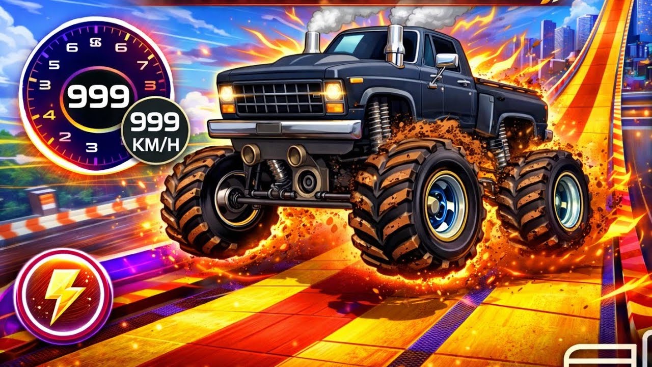 Monster Truck Mega Ramp Racing 🚛🔥 Insane Sky Jumps, Epic Crashes & Extreme Stunts | Android