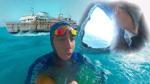 ☠️مغامرة: لقد نجوت😱دخلت 400 متر سباحة🏊🏾‍♂️الى سفينة مهجورة🛳️في صحراء🌄وجدت فيها.....⛔
