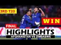 Afghanistan vs Zimbabwe 3rd T20: Exciting Clash Awaited 🏏