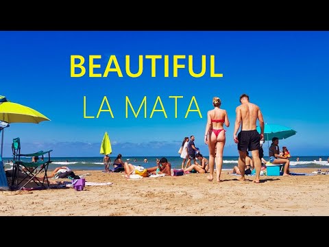 ☀️ Torrevieja Spain 🇪🇸 La Mata BEACH walk in Costa Blanca [4K UHD]