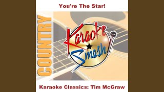 Grown Men Don't Cry (Karaoke-Version) As Made Famous By: Tim McGraw