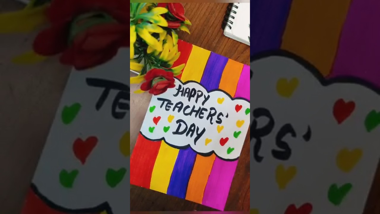 Teachers day card #shorts #youtubeshorts #teachersday #diy #greeneshiaarthouse