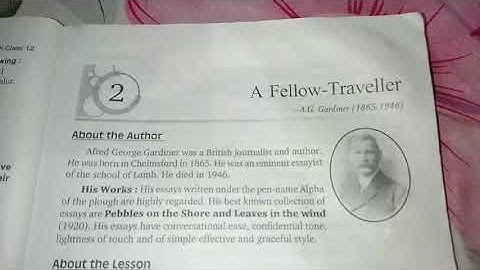 Lesson 2 A fellow traveller