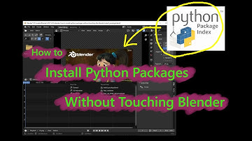 How to install python packages without touching the Blender at all