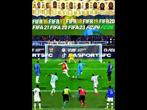 Lukaku Penalty Kicks Evolution From FIFA 16 To EA FC 25 #penaltykick #romelulukaku #fifaevolution