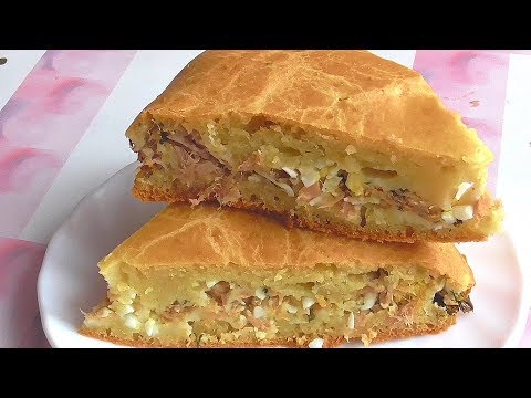 Кулинарный пирог с тунцом