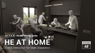 He at Home | Object Interaction 3D Animation for ActorCore