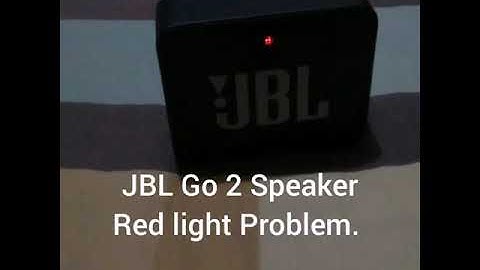 JBL Go speaker red light Problem