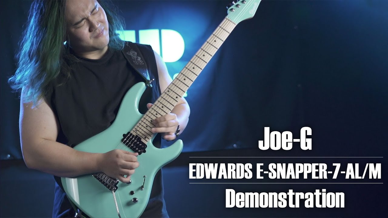 ESP Guitars: EDWARDS E-SNAPPER-7-AL/M Joe-G Custom Demonstration