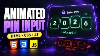 Build a PIN Input That Reacts to Every Mistake 🔒