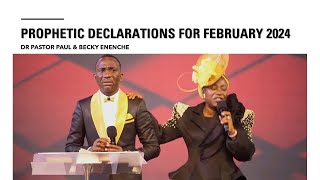 Prophetic Blessings & Declarations For February 2024 by Dr Pastor Paul & Becky Enenche