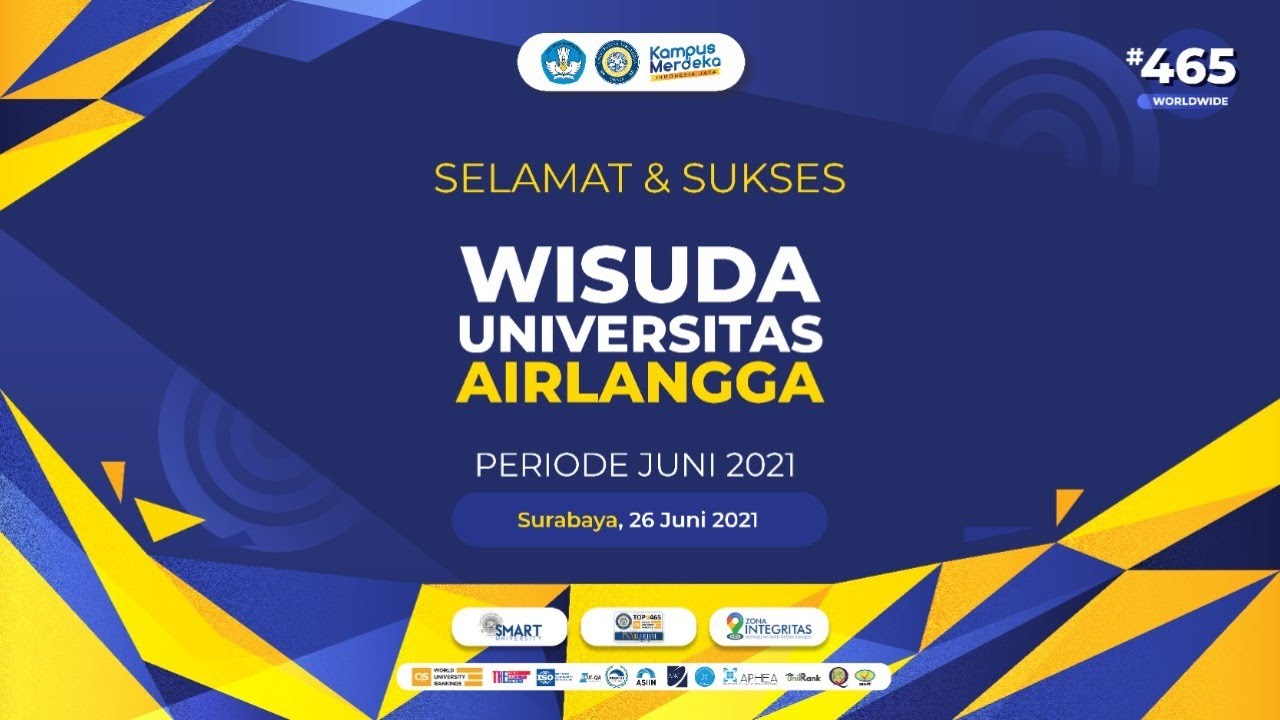 Wisuda Universitas Airlangga Periode Juni 2021 Youtube