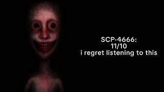 ranking SCP sounds by scariness