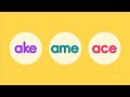 Phonics chantake  ame  ace  long vowelsspotlight on one phonics