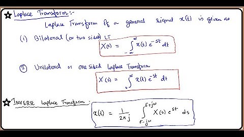Laplace Transform Basics (Part-1): Signals and Systems